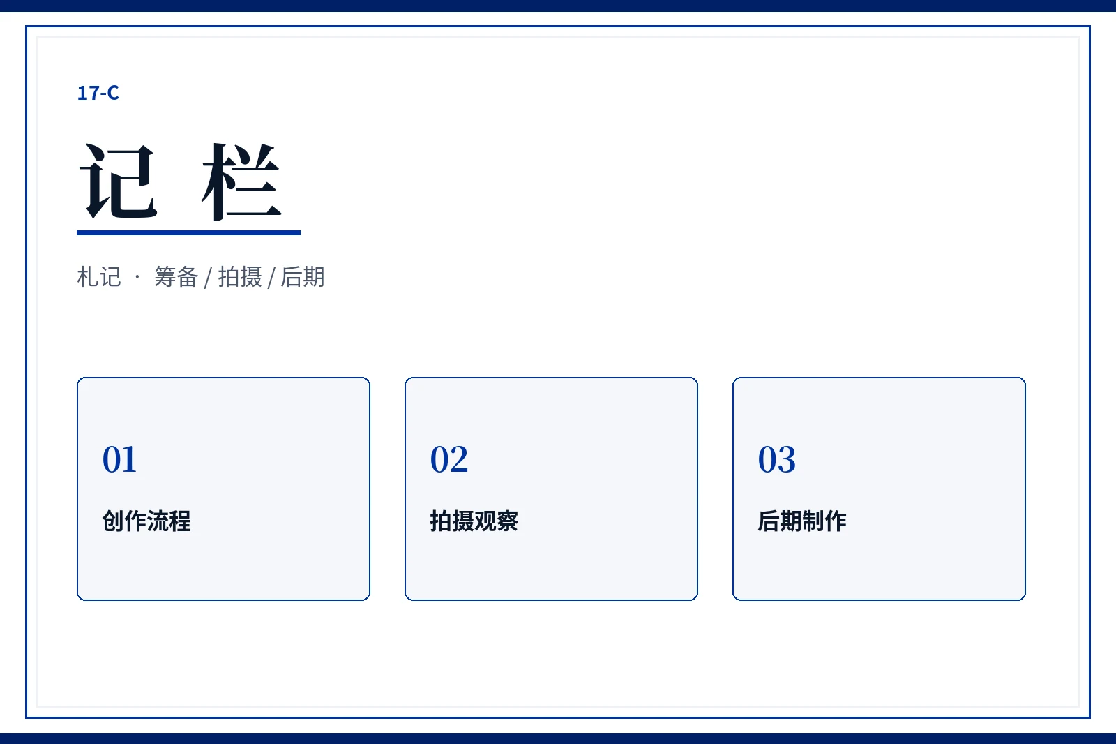 记栏创作手记